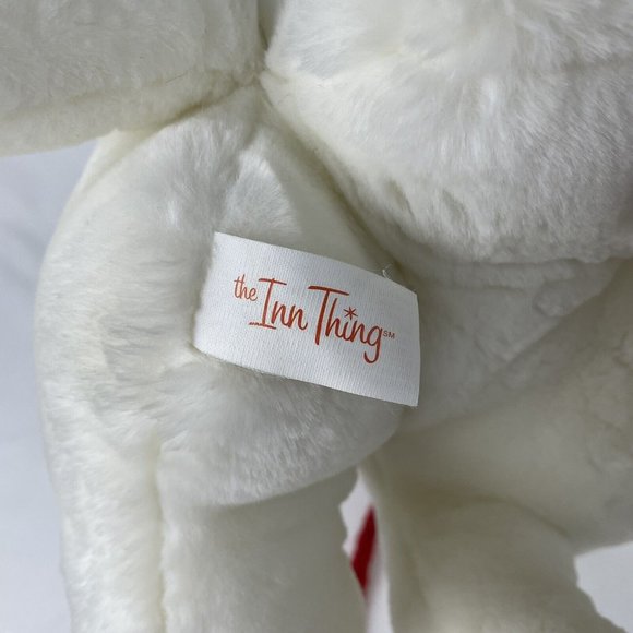 Common Wealth Bullseye Target Dog 15" Plush Red Christmas Hat Stuffed Animal Toy - Picture 5 of 8